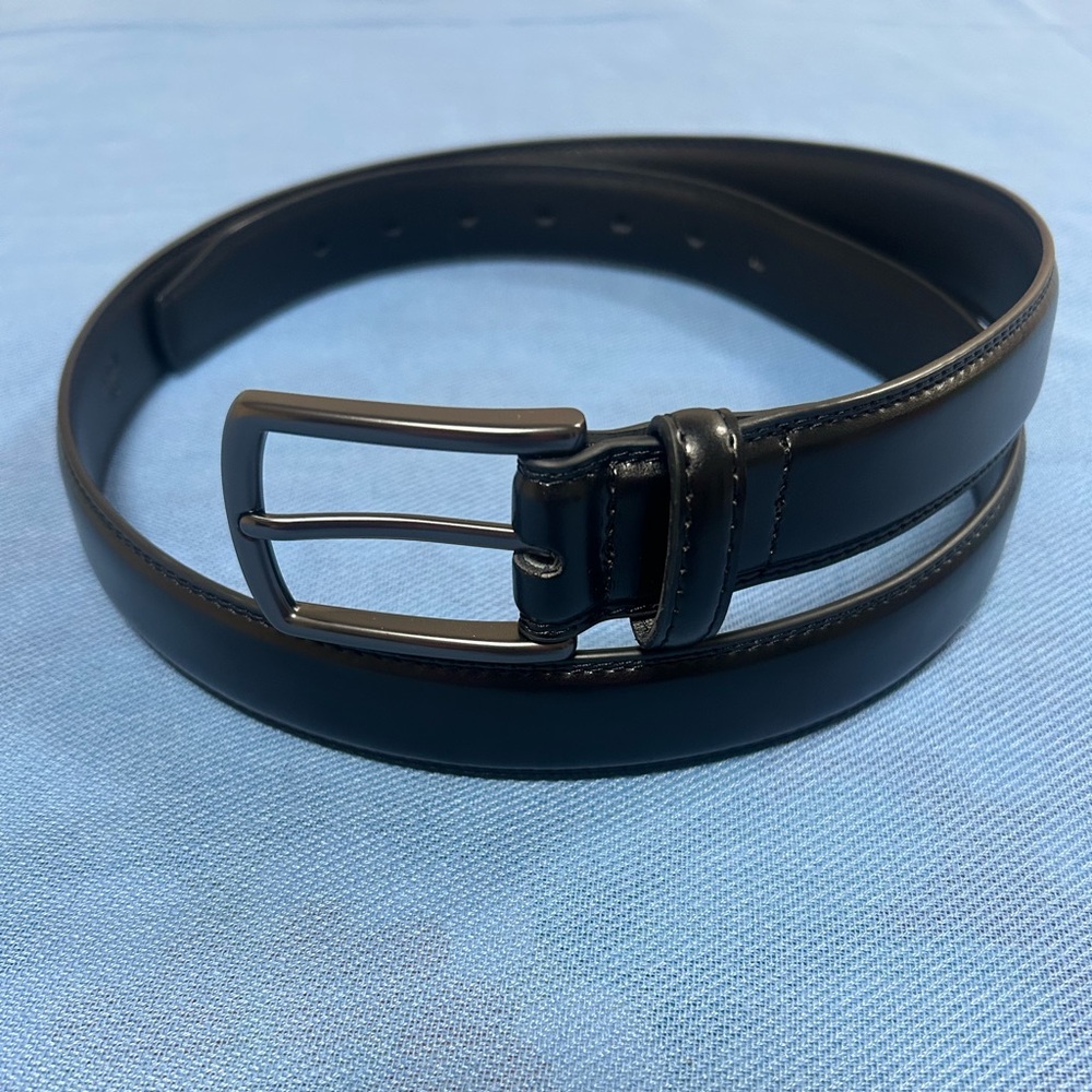 Men's Black Leather Belt